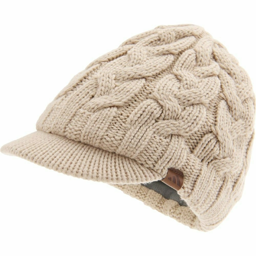 Adidas Women's Crystal 2 Brimmer Acrylic Knit Hat In Beige